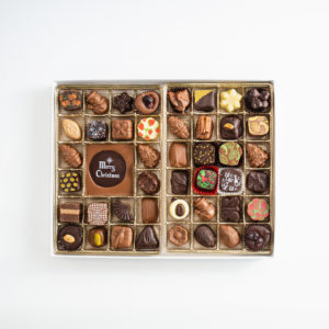 Christmas box of assorted chocolate