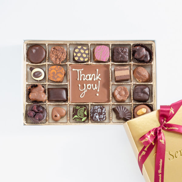 21 piece thank you chocolate box
